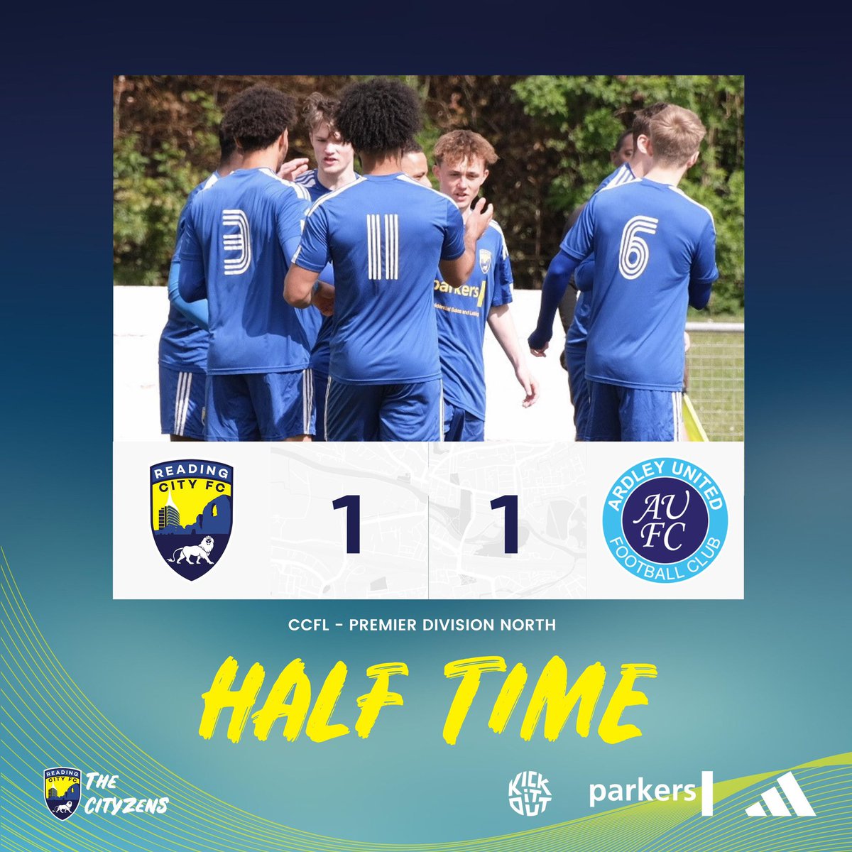 ⚡️ A lightning start, but our visitors have weathered the thunderstorm so far and have even nicked a goal for themselves… #City1sts #ThePrideofReading