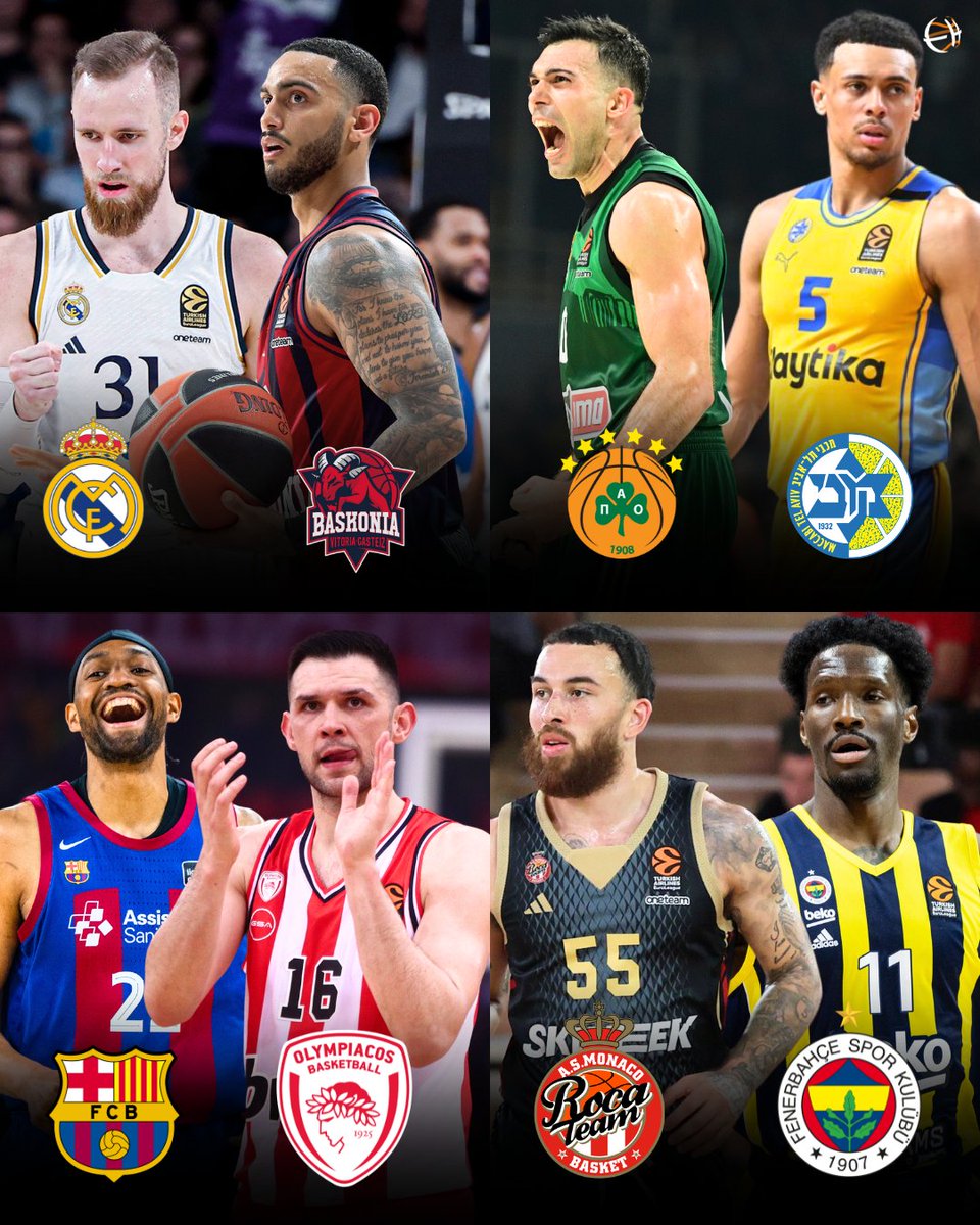 Eurohoopsnet's tweet photo. 🔮🤔 𝗣𝗥𝗘𝗗𝗜𝗖𝗧 the winner of each play-off series! https://t.co/LRUeDQOCp0