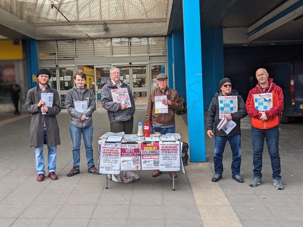 A good showing at Bootle Strand this morning for  Dean Young. TUSC Candidate for Derby Ward, Sefton.