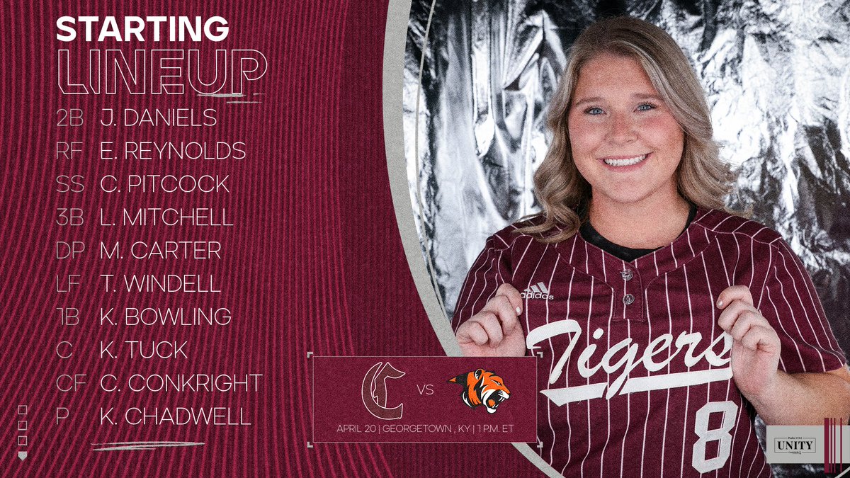 STARTERS | Here are your starting Lady Tigers for the first game!

📺 tinyurl.com/7cwv4ehv
📊 tinyurl.com/45wsst33
#️⃣ #TigerUp