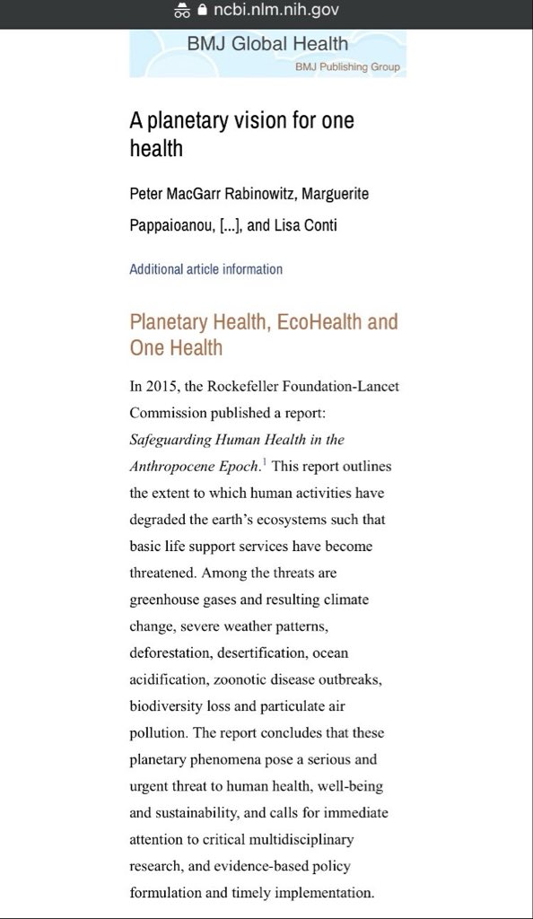 Why aren’t more people asking “why?” & “what was the purpose/intent?”

They framed nature & blamed it on climate change…they wanted/intend to implement further restrictions on our lives - in the name of “climate emergency”, using “healthcare”

OneHealth
EcoHealth
PlanetaryHealth