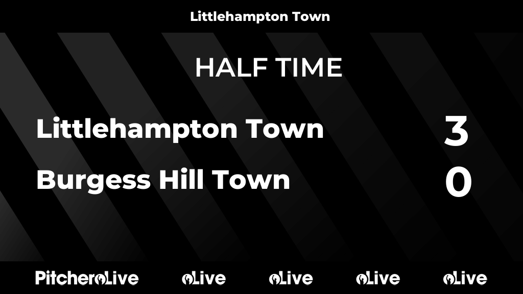 HALF TIME: Littlehampton Town 3 - 0 Burgess Hill Town. pitchero.com/clubs/littleha…