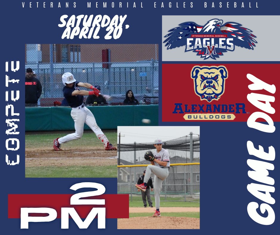 ⚾️GAME DAY⚾️ Safe Travels to all those making the trip🙏 🦅Let’s Go Eagles 🦅 #EaglesBaseball #VeteransMemorial