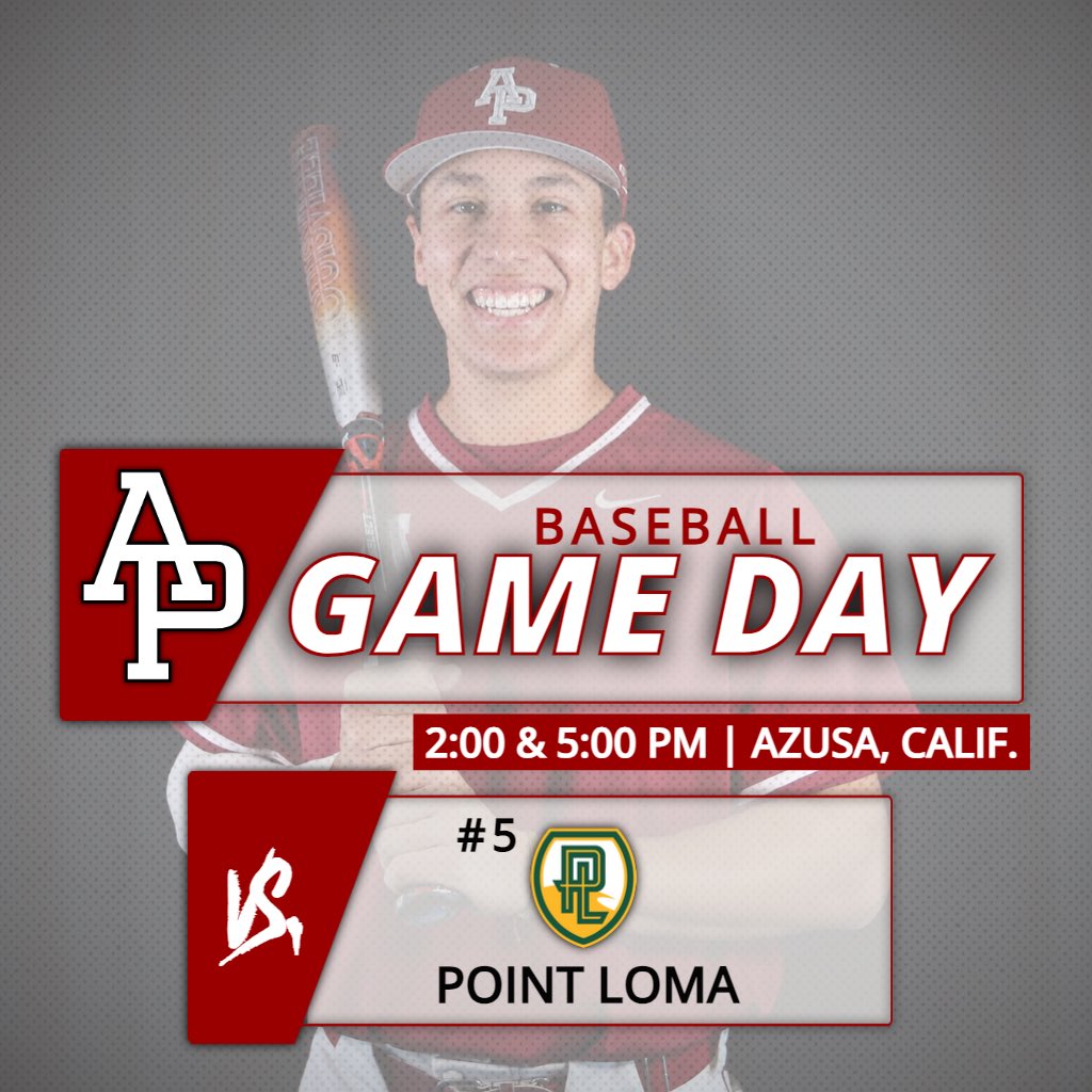 ⚾️ | @APUBaseball welcomes Point Loma at 2:00 & 5:00 p.m. 👏