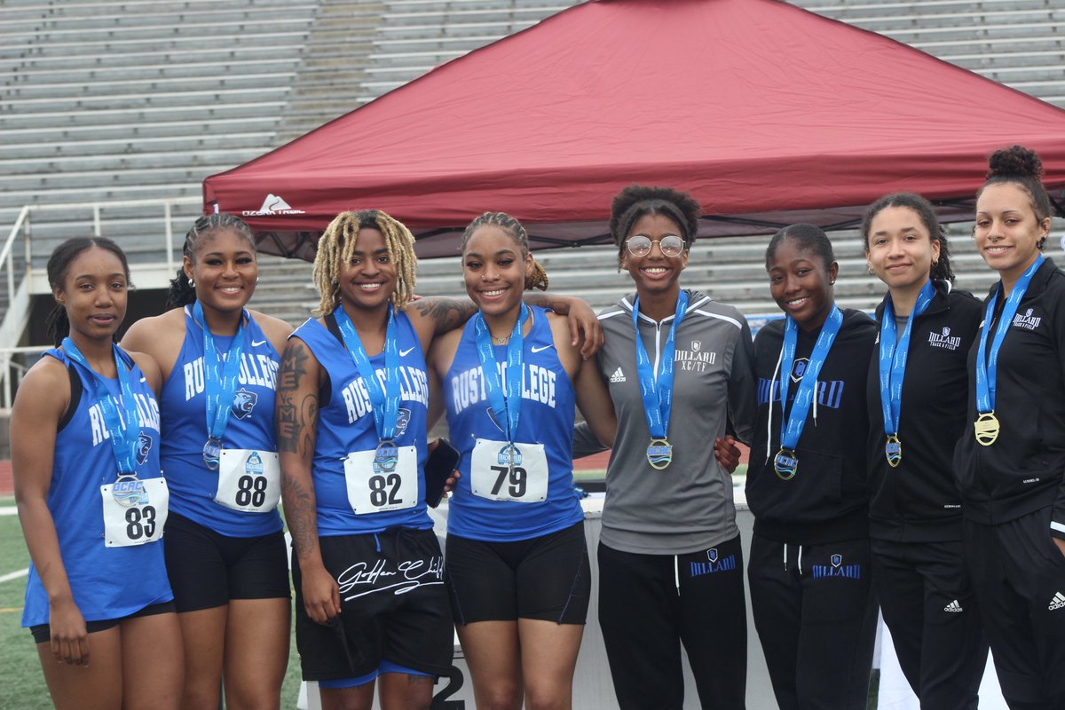 Congratulations to the 2024 GCAC Women's Track and Field 4x800m Top 2 Finishers! In 1st Place- Dillard University (11.00.57) In 2nd Place- Rust College (13.00.48) #WhereWinnersThrive #OneGCAC #ChampionshipSZN
