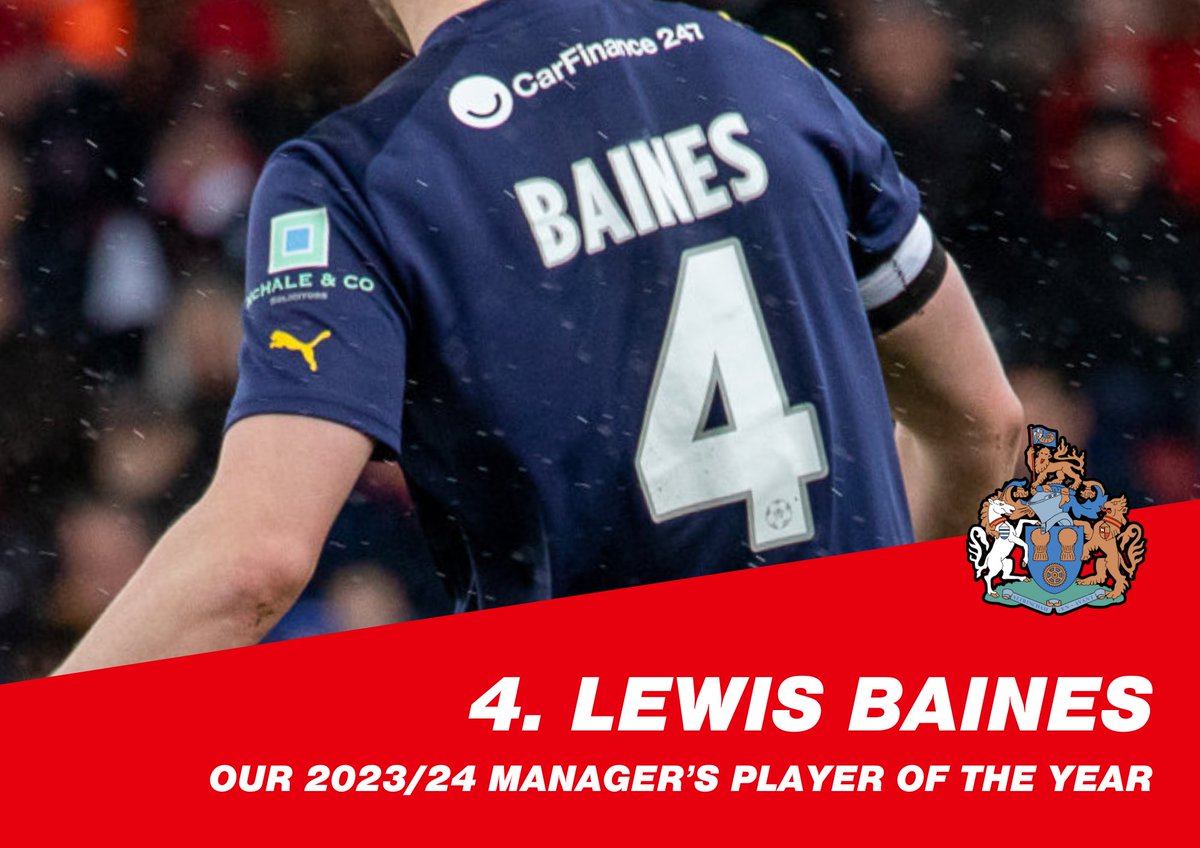 Manager's Player of the Year goes to @lewisbaines98 👏👏👏