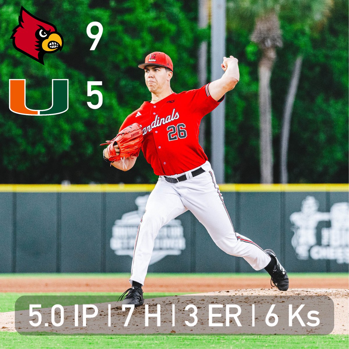 theseabasshub's tweet photo. Last night Bass picked up the no decision as the Cards won the series opener down in Miami.  Strong start from our kid💪 https://t.co/jBtGaB98pr