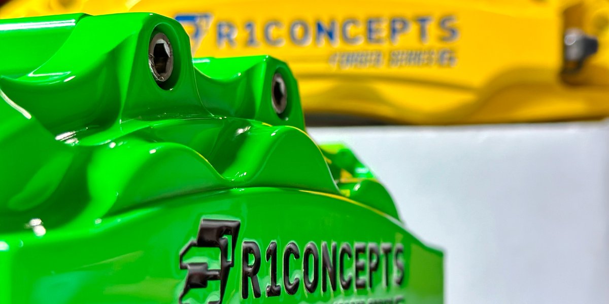 Rise and shine your upgrades are here. What is your favorite color?

☝ Click Link In Bio To Learn More ☝

#STOPPINGTHEWORLD #R1concepts #teamR1
#r1forgedseries #painted #green #yellow #6piston #performance #brakes #bigbrakekit #r1bbk