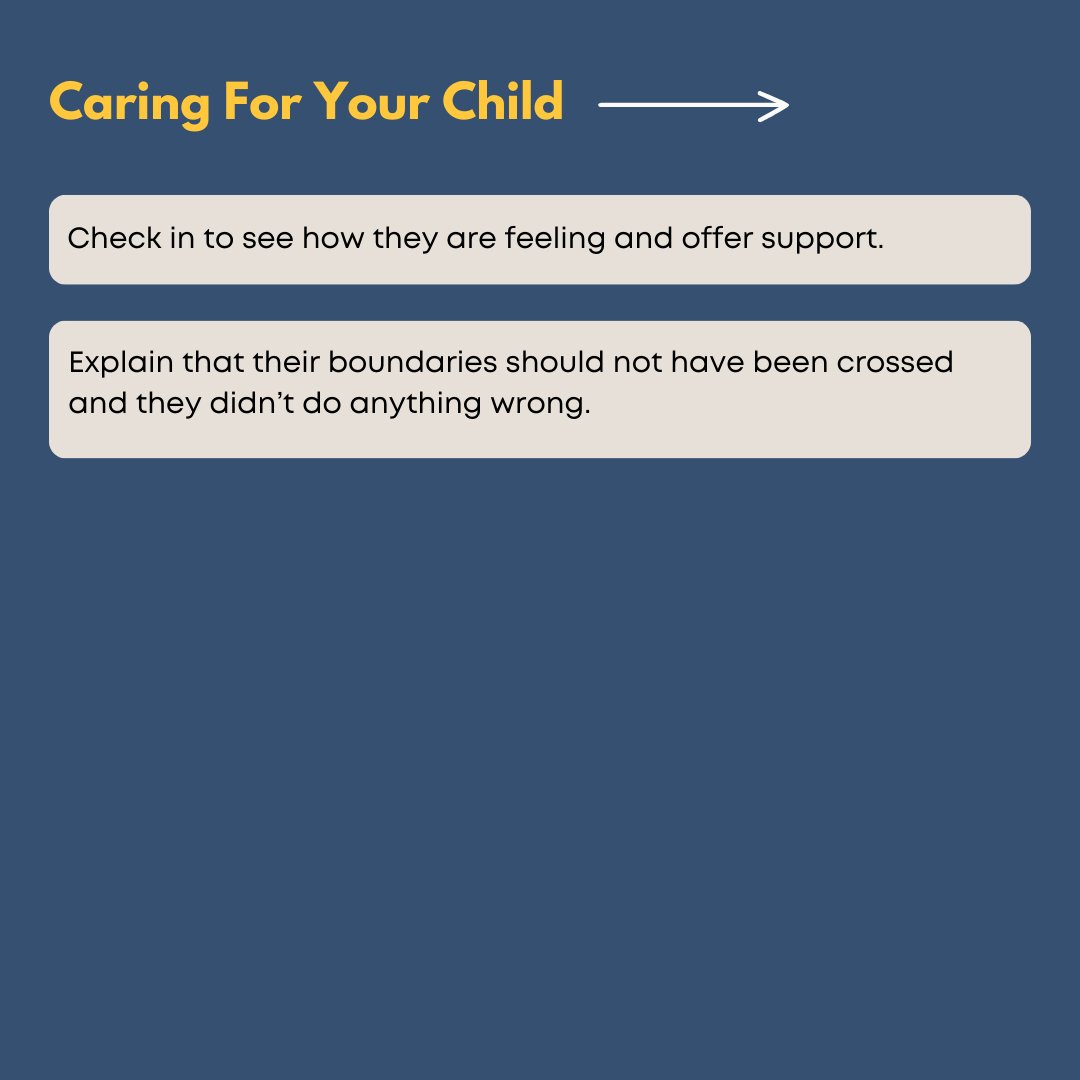 It is our responsibility as adults to step in when we see another adult pushing a child’s boundary or not listening to their “no'. #SAAM2024 #PreventViolence #Consent