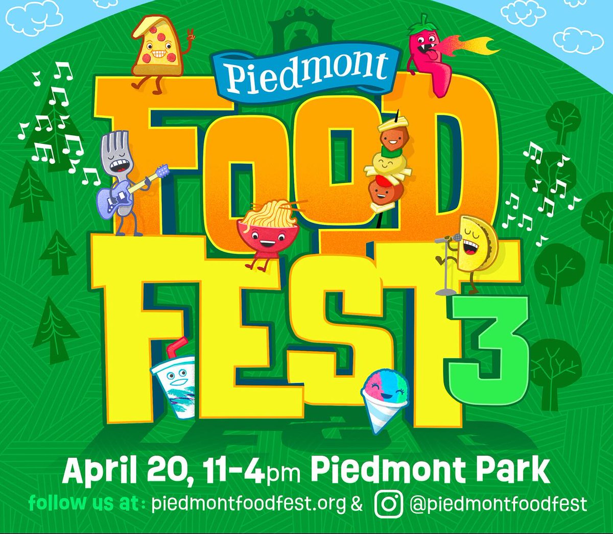 Ride Line 33 to Piedmont Food Fest, a family-friendly day at Piedmont Park with food, drinks, performances, and kid-friendly activities. piedmontfoodfest.org Line 33 🚌 schedule bit.ly/3vPFOKl