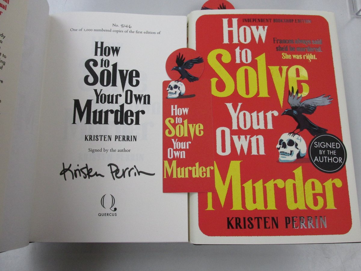 'Smart, twisty, and original' Heat How To Solve Your Own Murder by @Kristen_Perrin #Signed copies in #Haverfordwest #Pembrokeshire or at ebay.co.uk/itm/1667188881… @QuercusBooks #puzzle #murder #mystery #fortuneteller #bookshopsigned