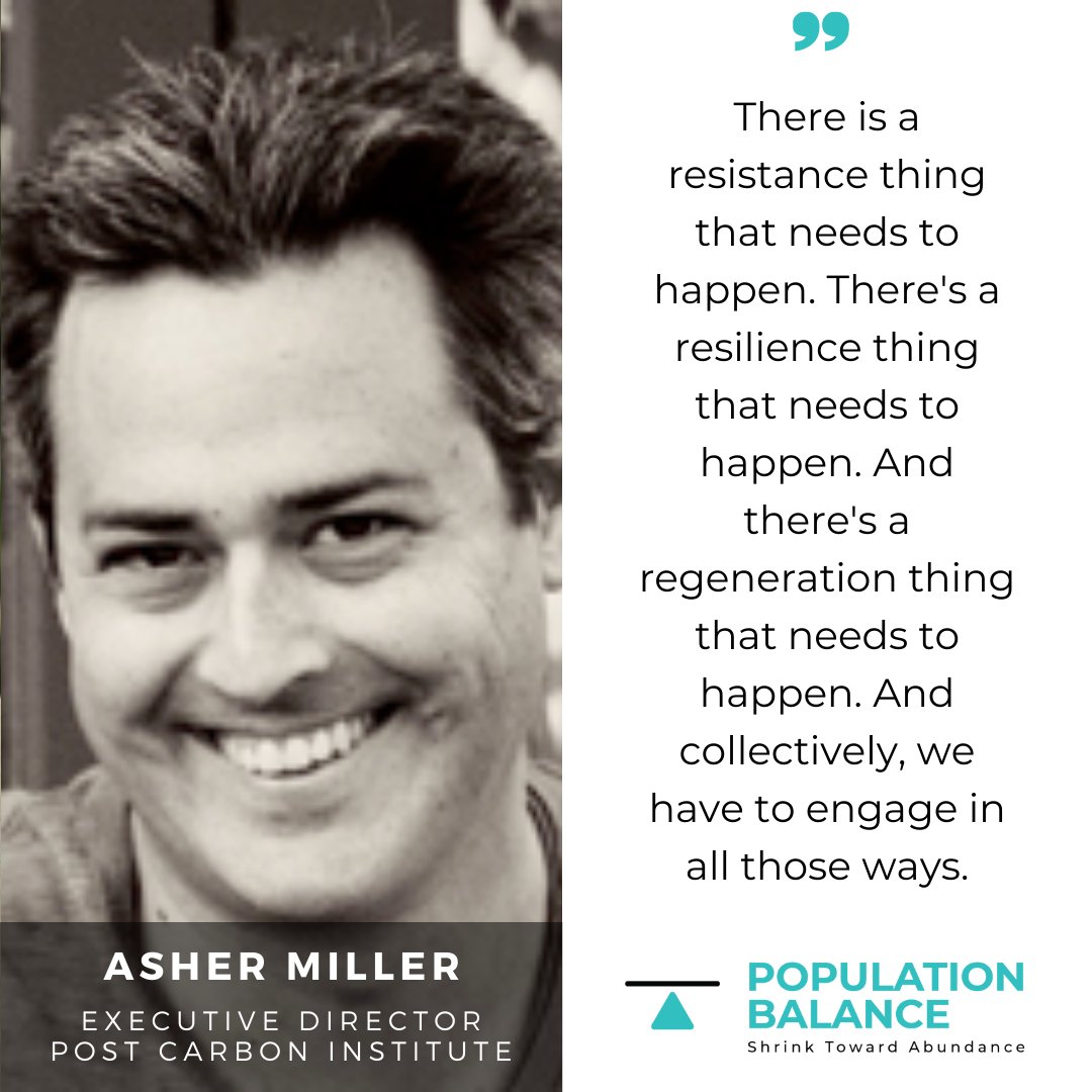 We all have gifts that will help us survive the polycrisis, and allow us to help other beings survive & even thrive. Our friends Asher Miller and Rob Dietz of the Post Carbon Institute @postcarbon show us how we pull together in the great unraveling populationbalance.org/podcast/asher-…