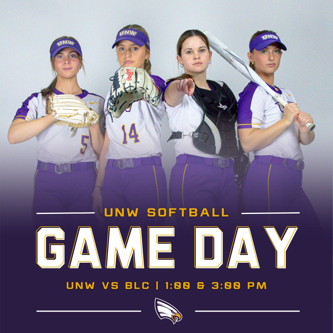 It’s Game Day! Celebrating 50 years of UNW Softball!
It will be a fun pack day full of softball and reuniting our Eagle Alumni. Today, the Eagles will battle Bethany Lutheran for a top spot in the UMAC.
Let’s go Eagles!

#unwsoftball #unweagles #competewithpurpose #4Him