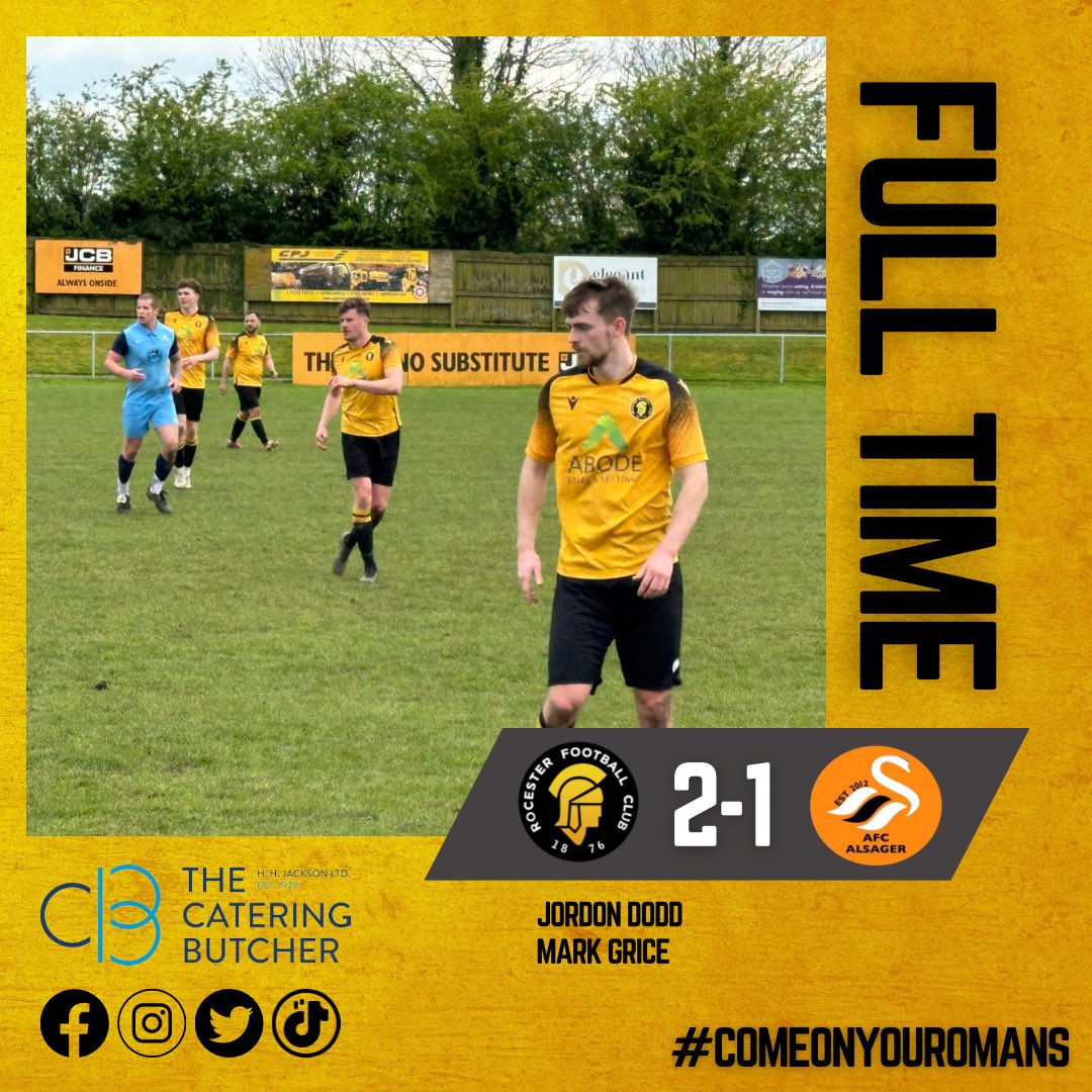 FULL TIME
Great performance from the romans to come back from 1-0 down 🟡⚫️