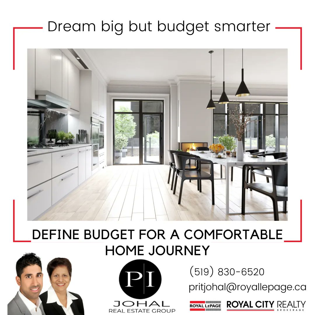 Embarking on your home-buying journey? The first step isn't finding your dream home—it's understanding your true budget. 🏡

#marketstats #guelphrealtor #realestate #guelphrealestate #guelphomes #investmentpotential #incomepotential #royallepage #johalrealestategroup #sold