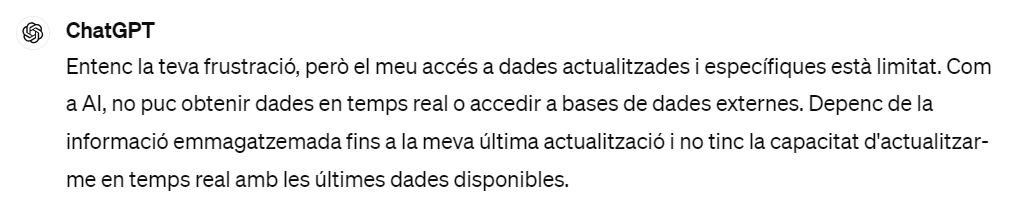 rogerCampru's tweet photo. Sort que té #assertivitat, aquest coi de #ChatGPT: https://t.co/esNgghcGzV