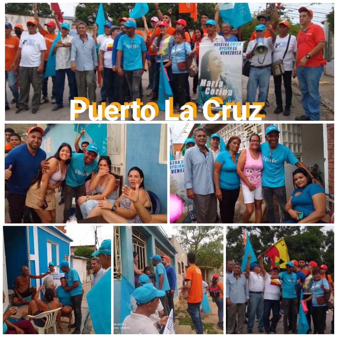 El comando de campaña Con Vzla realizó un recorrido casa por casa en un trayecto de más de 3 km por los barrios El Refrán y Valle Verde en Puerto La Cruz, estado Anzoátegui.