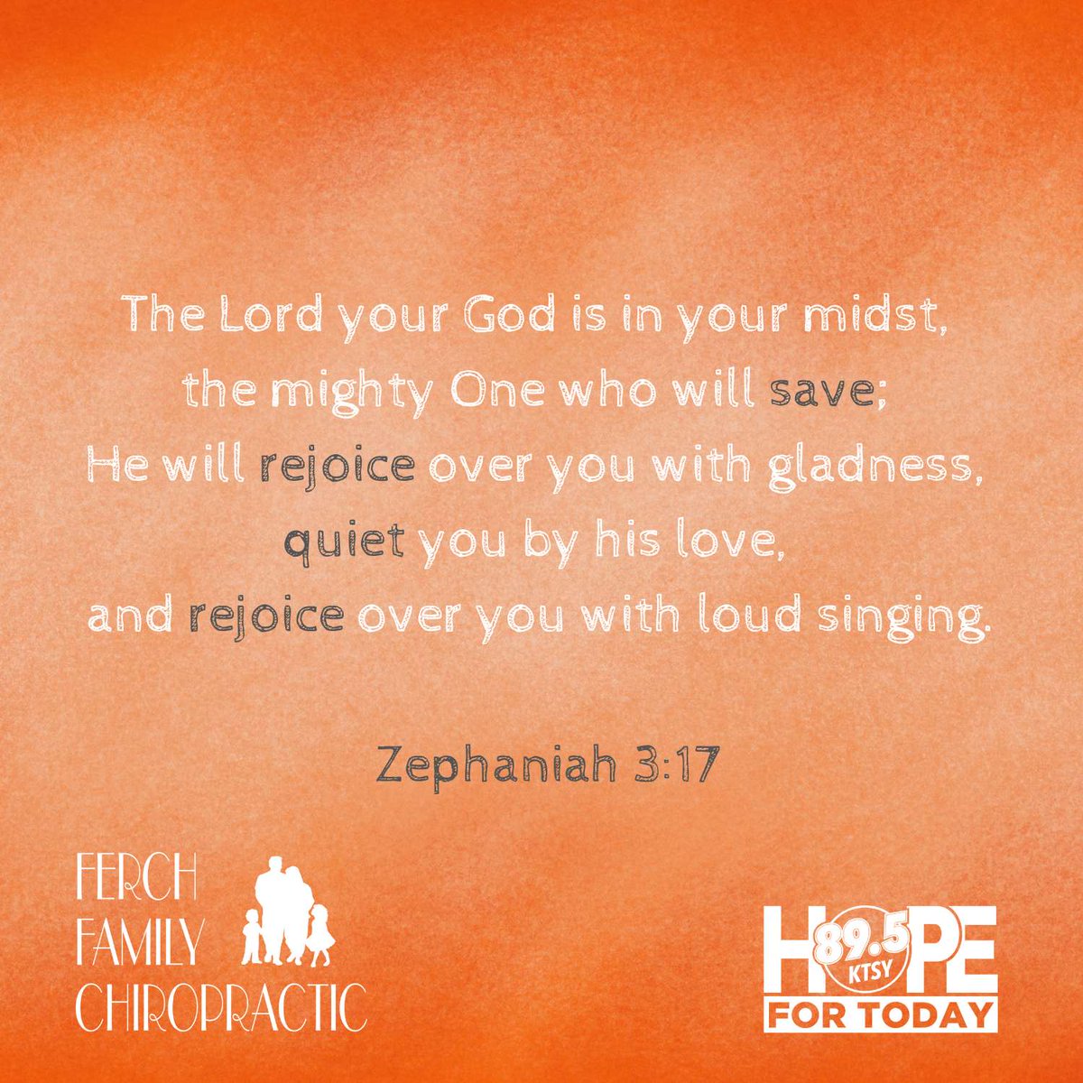 God loves us and rejoices over us. #hopefortoday #choosehope #bible #scripture