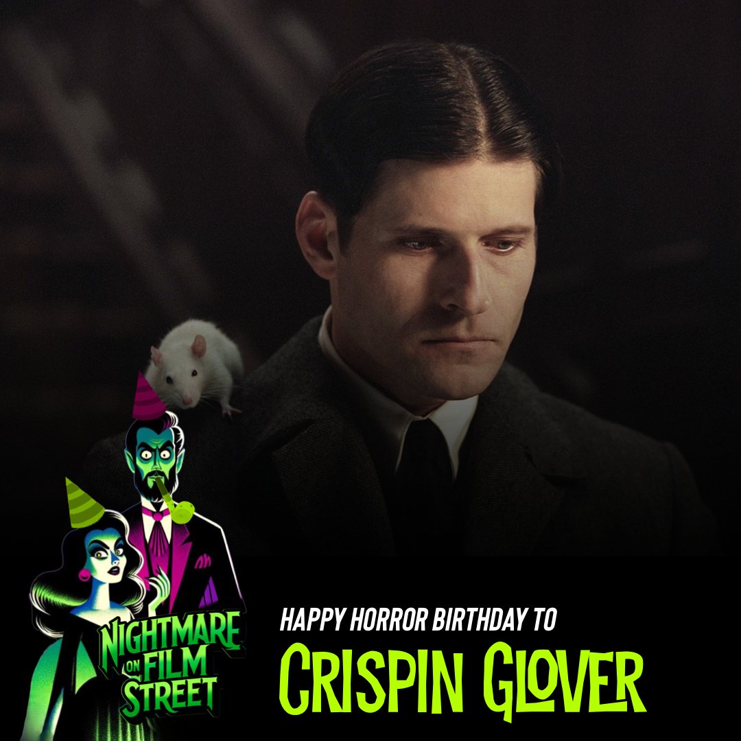 Happy Horror Birthday to CRISPIN GLOVER, known for his eerie roles in FRIDAY THE 13TH: THE FINAL CHAPTER and WILLARD,  born #onthisday in 1964! 🎂