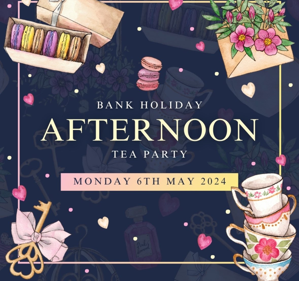 Celebrate the Early May Bank Holiday in Style with a delightful Afternoon Tea!

We have discounted both our afternoon tea and sparkling afternoon tea prices.

Tables are available between 12:00pm and 5:00pm

hartsfieldmanor.co.uk/event/afternoo…