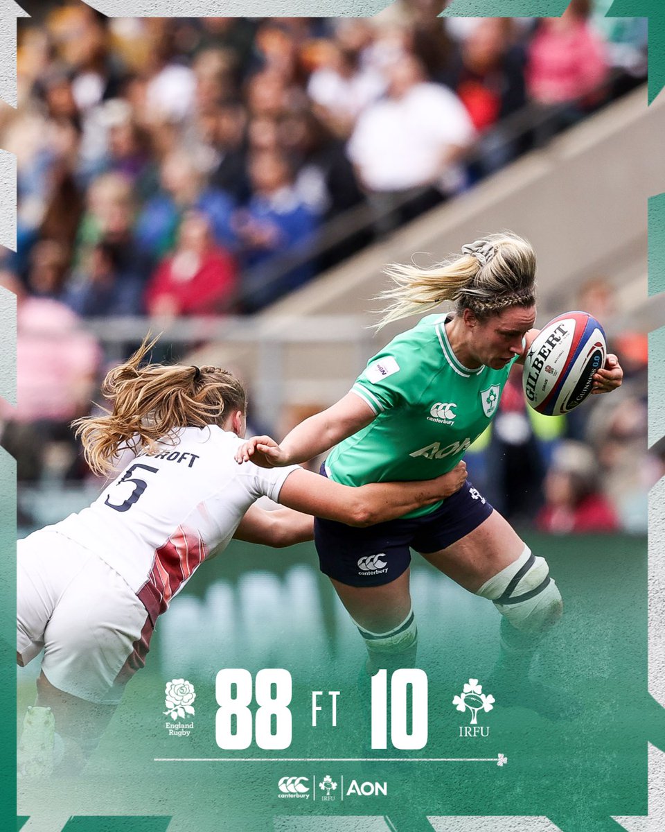 Disappointing day in Twickenham. Thank you to all the traveling support! ☘️ #IrishRugby #WeAreIreland