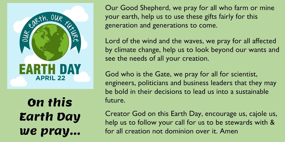 On this Earth Day, we pray... Please add your prayers in the comments (it can be one word, a name, a short sentence)