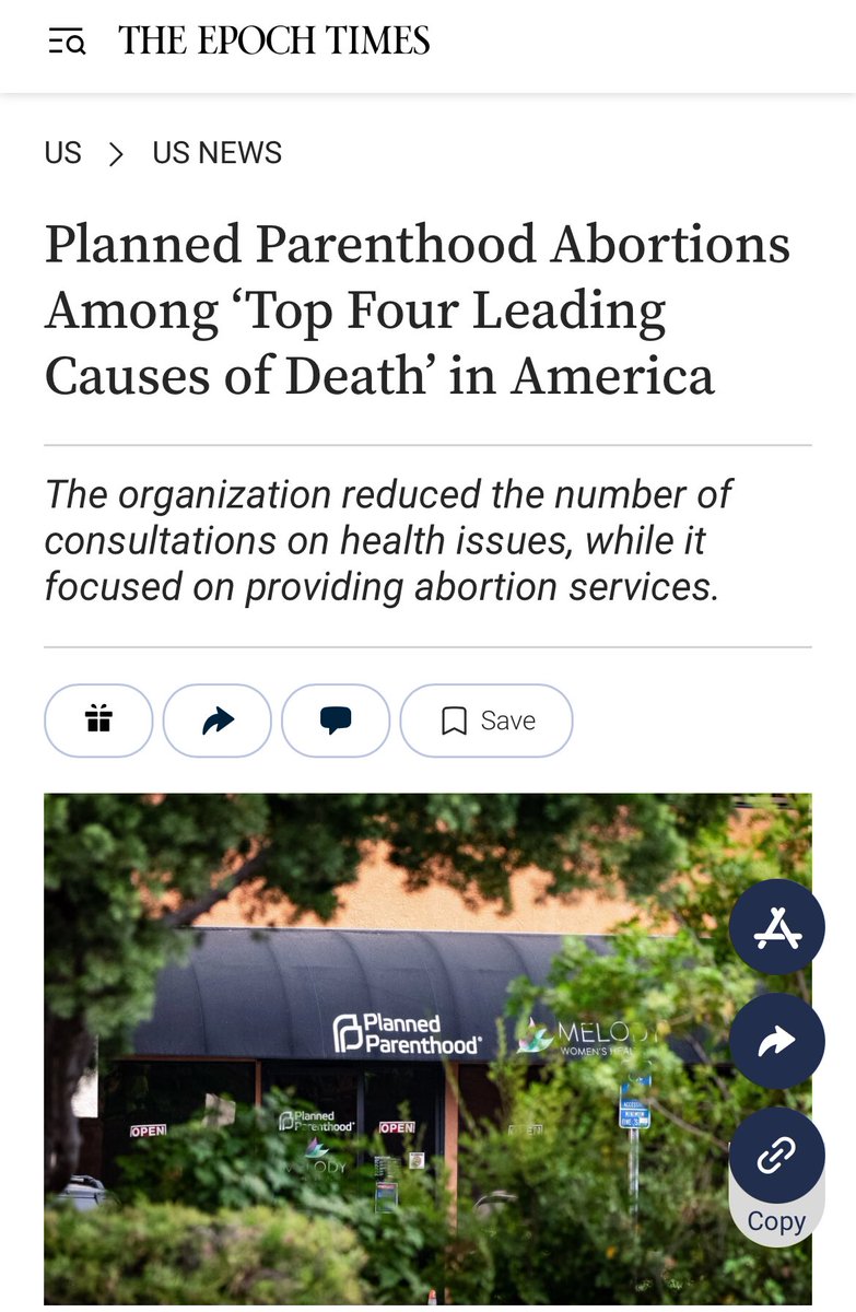 El aborto fue una de las principales causas de muerte en los Estados Unidos 🇺🇸 el año pasado. Solo Planned Parenthood, la multinacional abortista, realizó 392,715 asesinatos de bebés ✂️ por nacer en sus clínicas privadas.