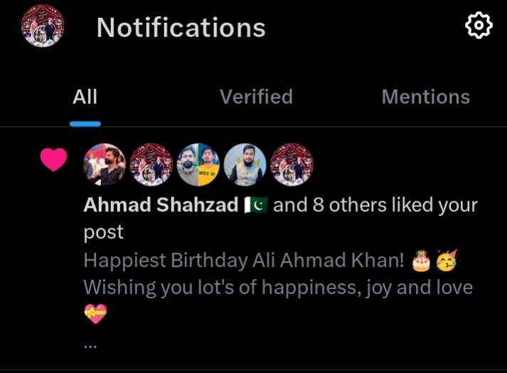 Thanks a lot @iamAhmadshahzad Bhai for liking my tweet ☺️❤️. Stay blessed 😇.
@iamAhmadshahzad 

#AhmadShahzad #AliTurns7