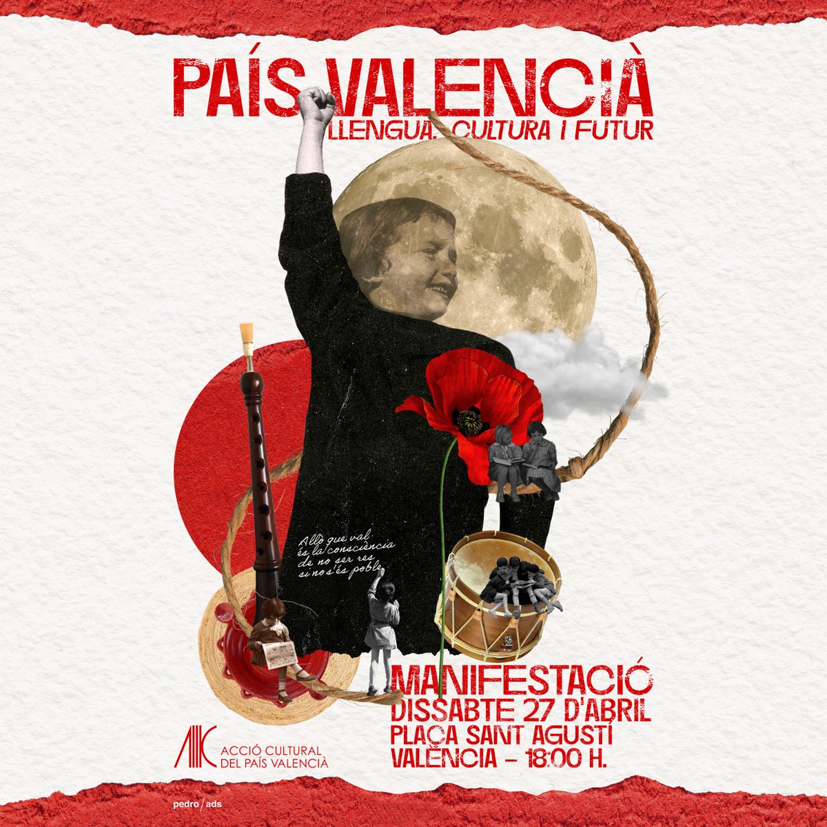 Acció Cultural del País Valencià (@accioculturalpv) on Twitter photo 📢Acció Cultural del País Valencià crida a la mobilització el dia 27 d’abril #PaísValencià: #Llengua #Cultura #Futur #25dabril 📷
<a href="/pedroads_/">pedro / ads</a> 📢Acció Cultural del País Valencià crida a la mobilització el dia 27 d’abril #PaísValencià: #Llengua #Cultura #Futur #25dabril 📷
<a href="/pedroads_/">pedro / ads</a>