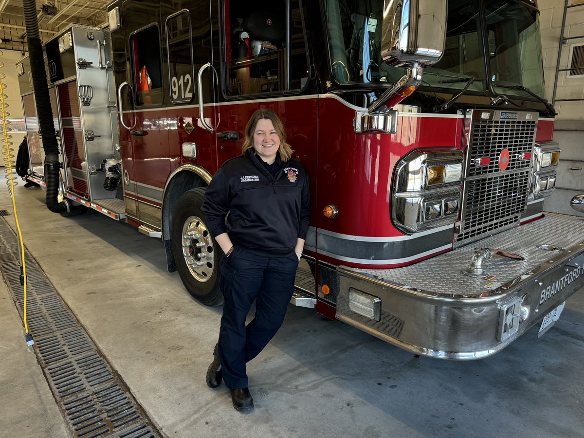In honour of National Public Safety Telecommunicators Week we would like to introduce Fire Communications Operator (FCO) Lawrence! FCO Lawrence is in her 3rd year of service with the Brantford Fire Department. Thank-you for your service! #NPSTW