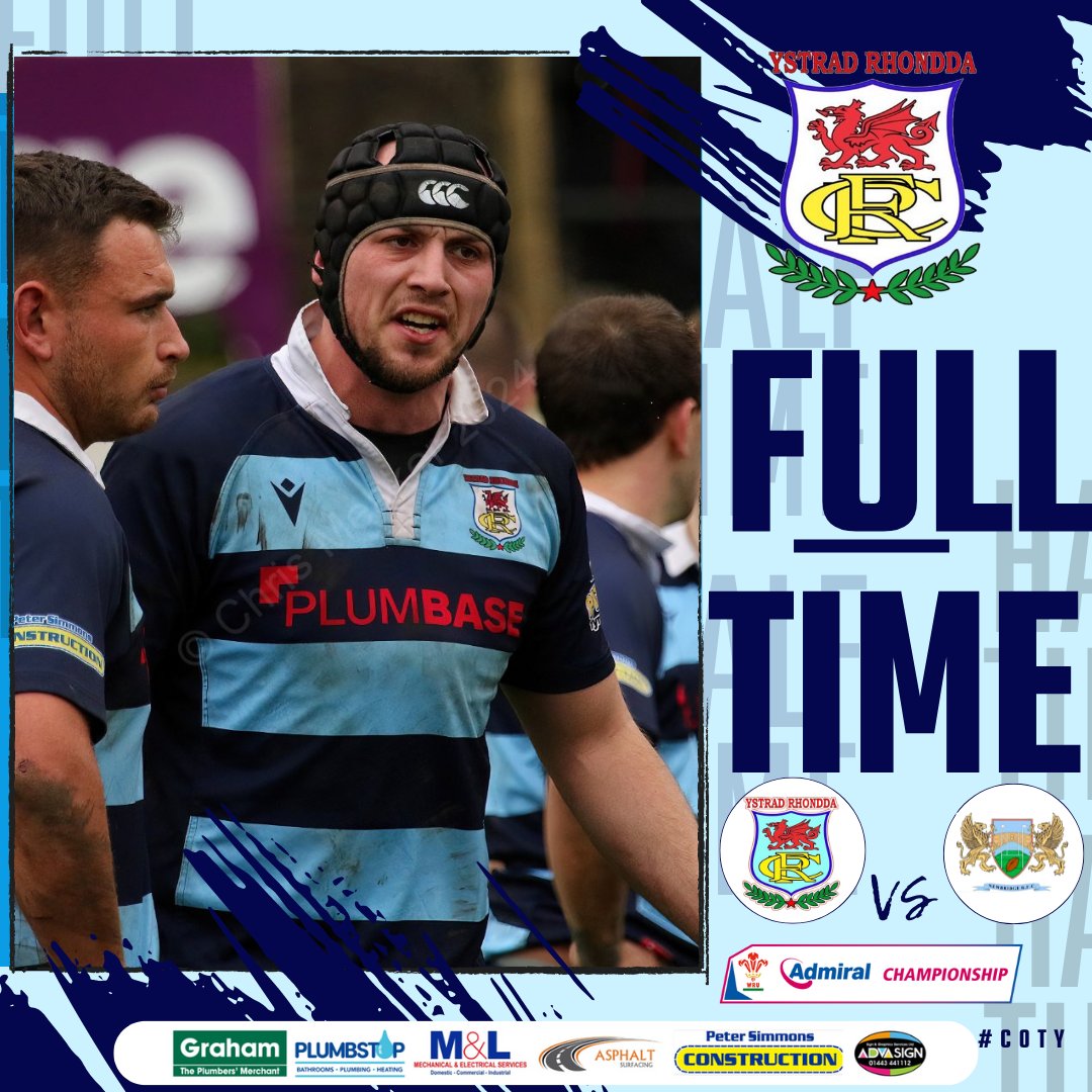YstradRFC's tweet image. 🚨 FULL TIME 🚨

@YstradRFC 57 (Promoted)
@newbridgerfc 19

@WRUChampionship (EAST)
💙 🩵 #COTY