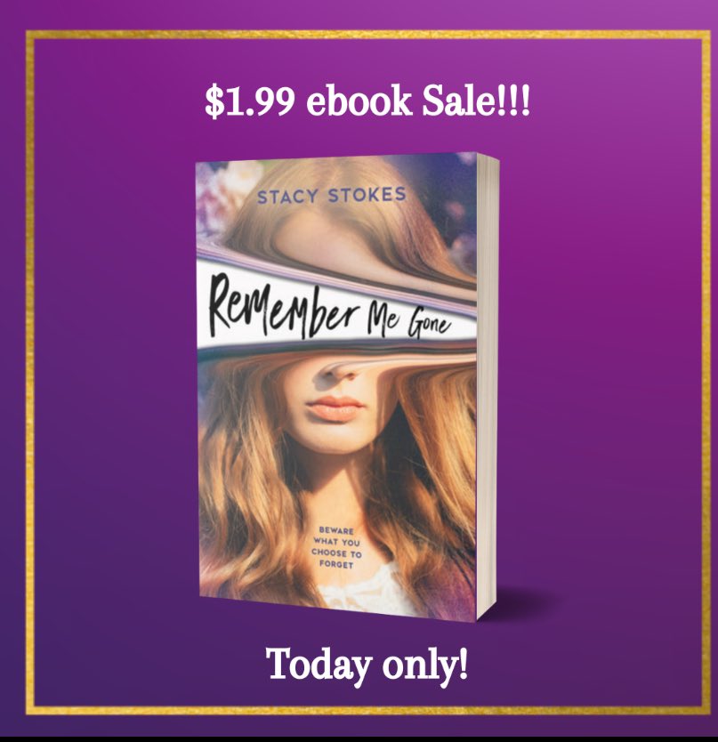 🚨 REMEMBER ME GONE is on sale for $1.99 today only. That’s less than a penny a page…what a steal! Find it wherever ebooks are sold, including Kindle and B&N. 📚 📚 #amreadingya #bookX #22debuts #BookClub #deal #amreading #booklover