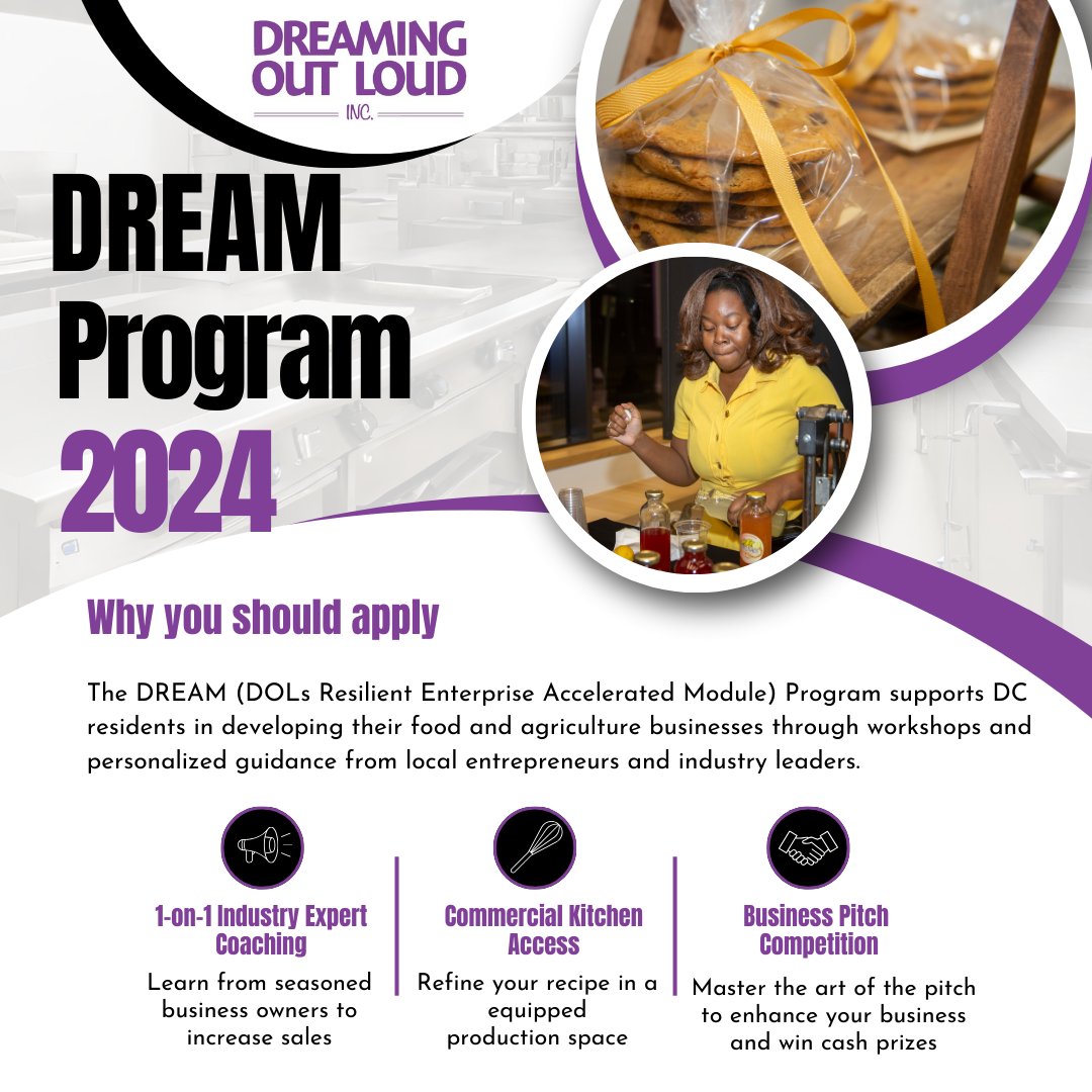 The application deadline for our #DREAMProgram is being EXTENDED!!! You have until the 25th, so click the link in our bio and apply today. #blackowned #blackownedbusiness #foodsystems #growthmindset