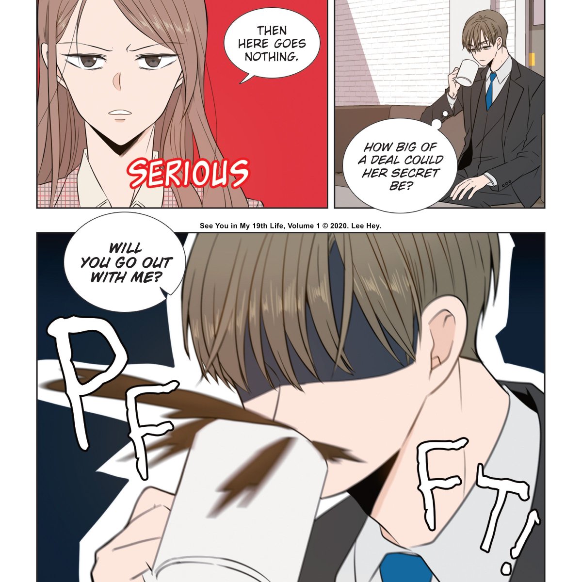 Seoha was NOT expecting such a bold confession...let alone from the famously talented Jieum! But why does she seem so familiar? 🤐 Volume 2 releases April 23rd, so start reading See You in My 19th Life today!: buff.ly/4cVq2hK