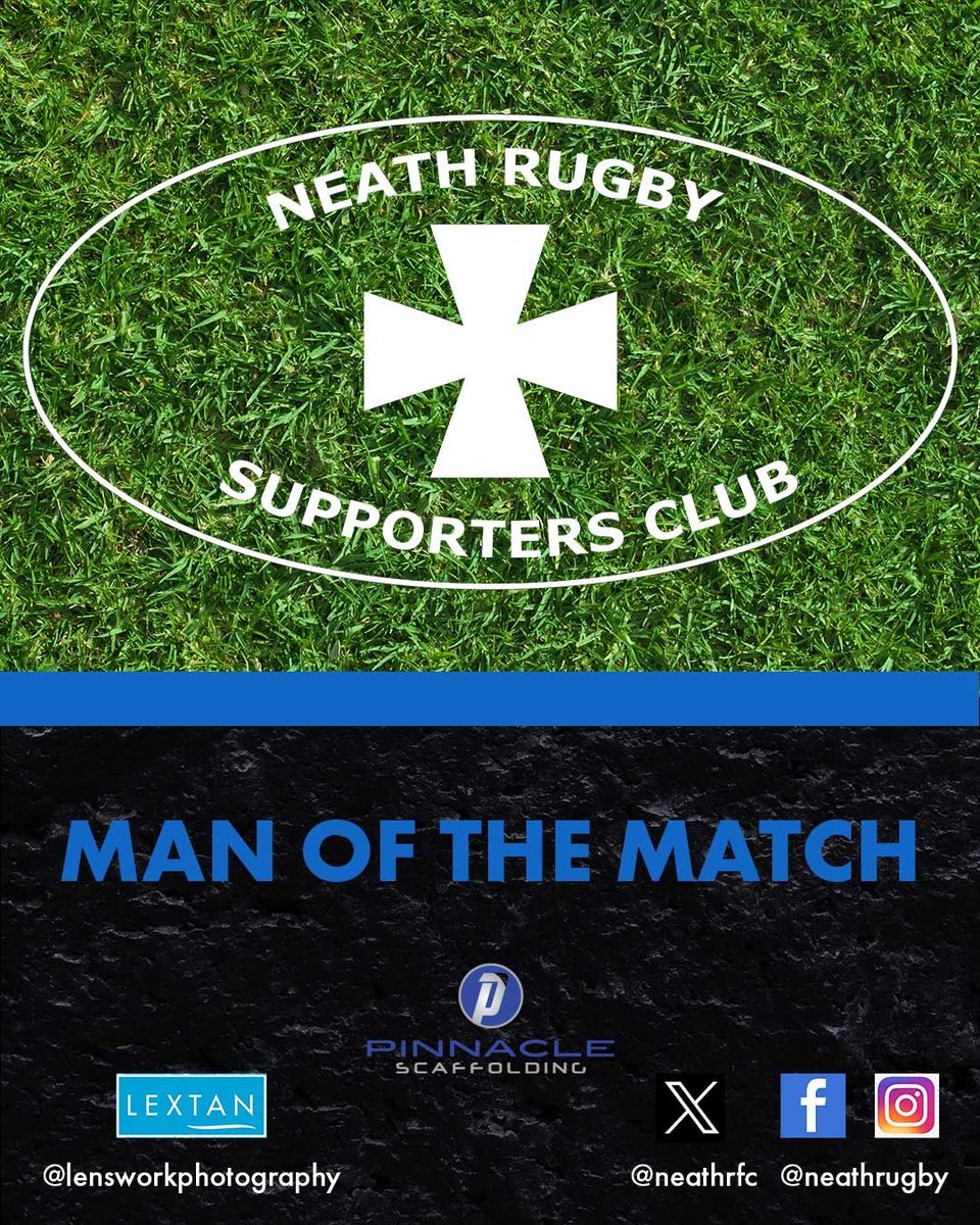 Neath Rugby Supporters Club, Man of the Match, Jacob Blackmore