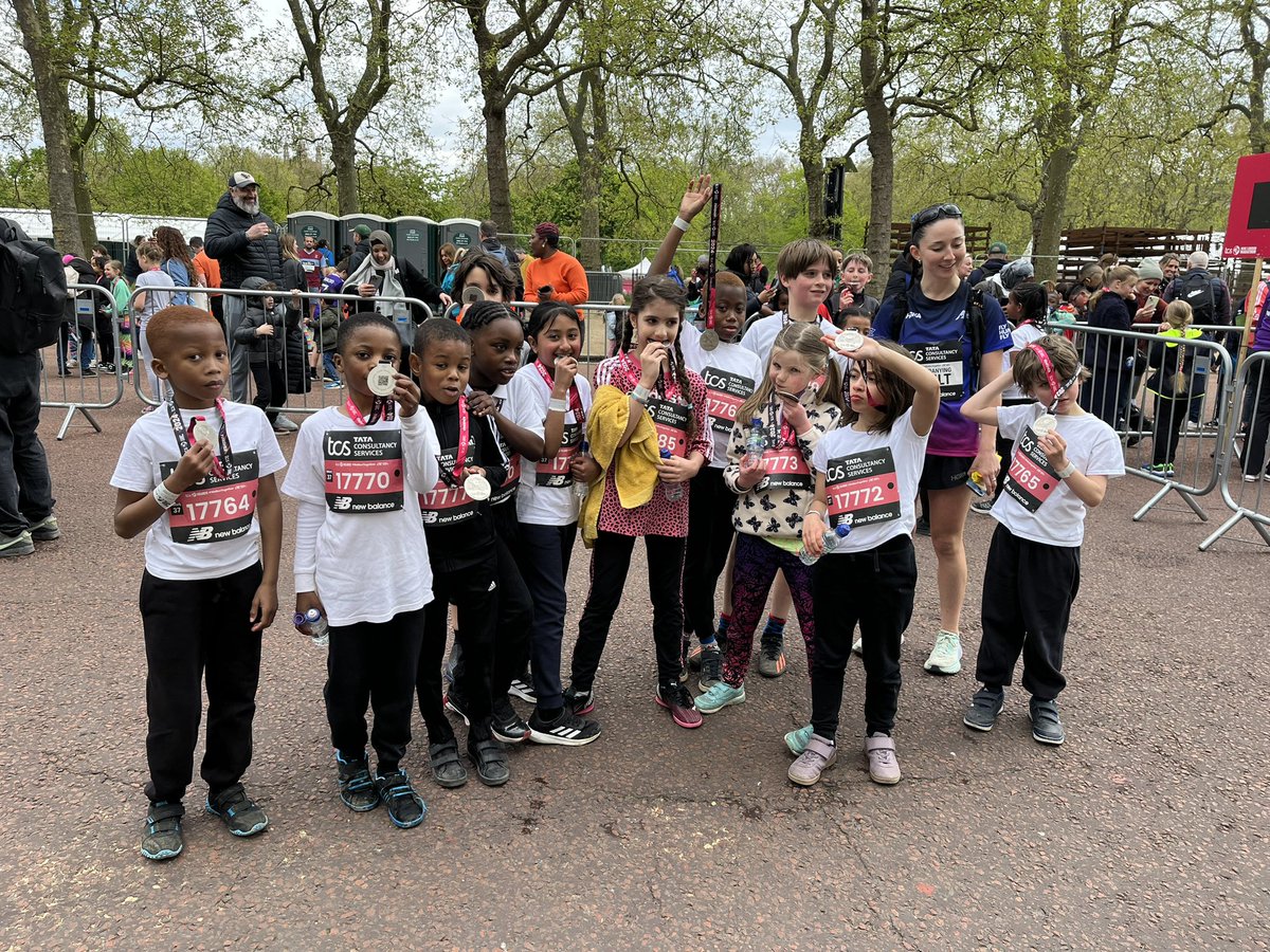 Well done team- we are so proud of you all! #minimarathon #londonmarathon2024 #minilondonmarathon