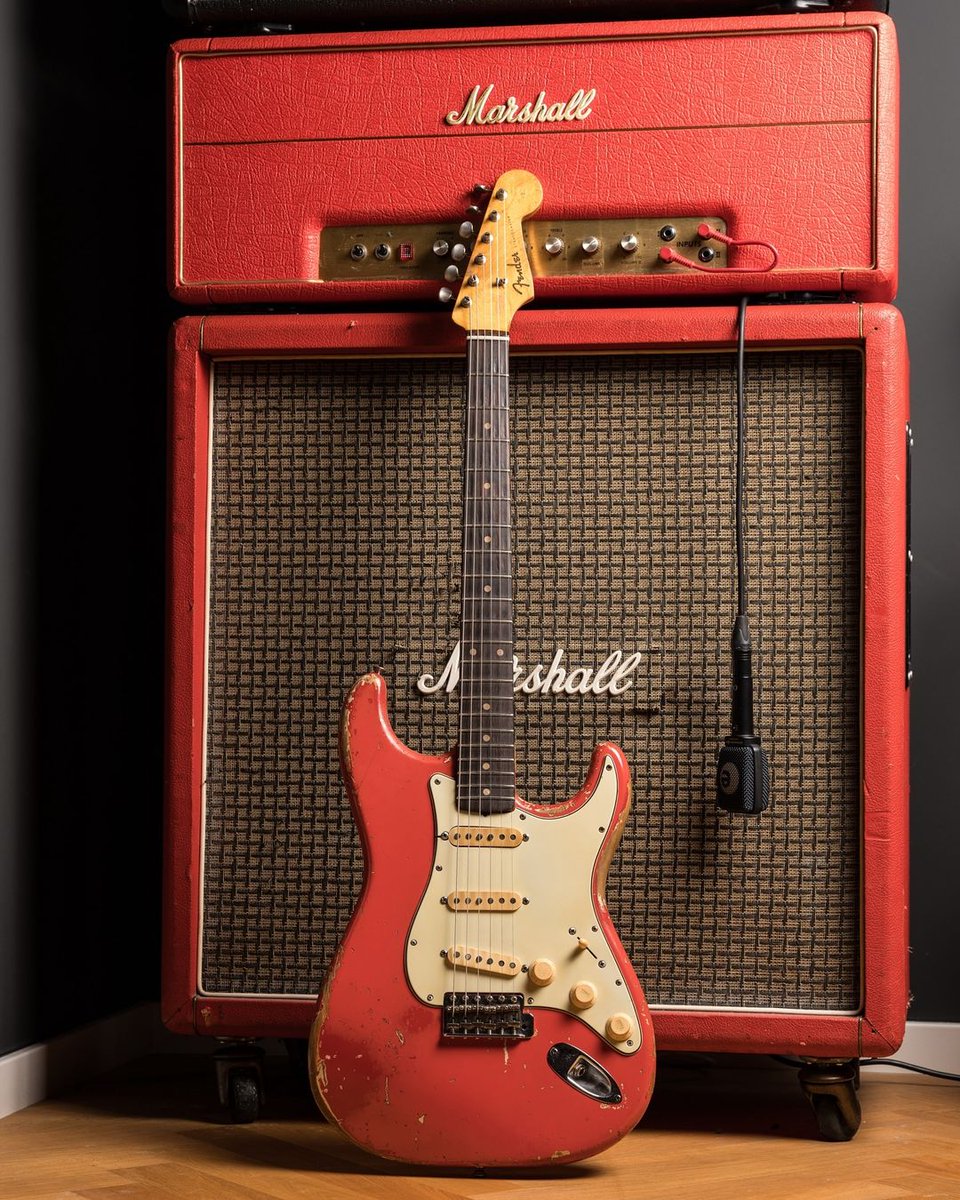 1961 Fender Strat Fiesta Red #guitar #Fender #Stratocaster #Straturday