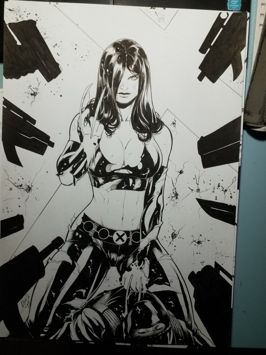 X23- Cover😍
 #x23 #artdrawing #xmen #xmenapocalypse #comics #coverart #ink #pagecomics