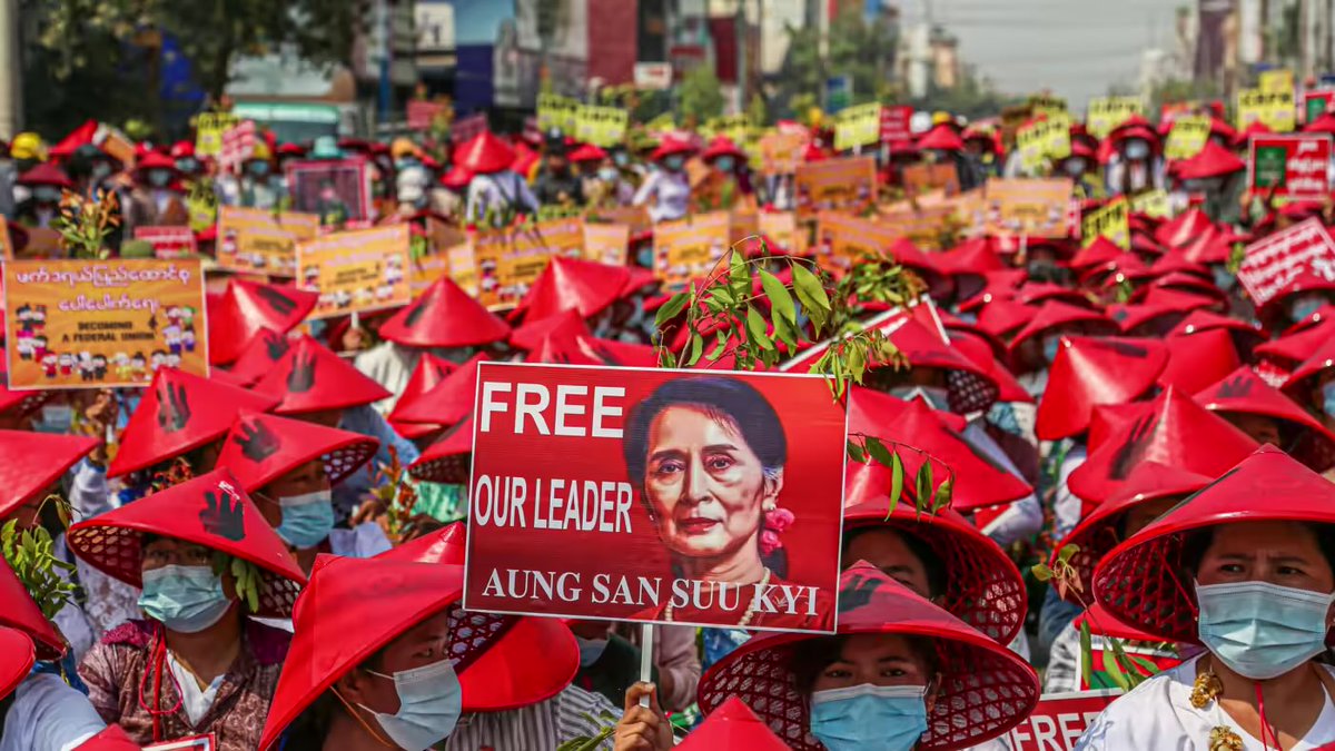 Myanmada xalqın dəstəklədiyi prezident Nobel Mükafatı Laureatçısı Aung San Suu Kyi hələ də həbsdədir