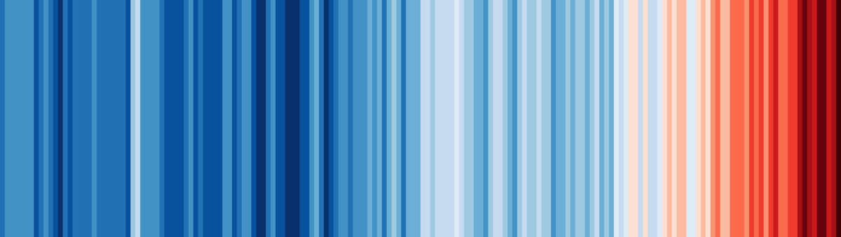 If you're running or watching @LondonMarathon on Sunday then keep your eyes out for the Warming Stripes on the course! Why not start a climate conversation when you see them? #ShowYourStripes #LondonMarathon