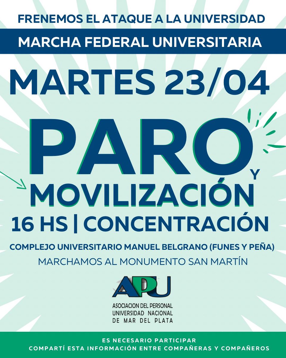 Asociación del Personal de la UNMdP tweet media