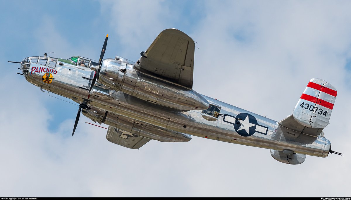 #SanfordAirShow2024 #N9079Z Hex: AC8CD8 Type:#B25 1944 NORTH AMERICAN B-25 Mitchell RAG WINGS & RADIALS AIRCRAFT LEASING Reg.:N9079Z United States DB flags:none globe.adsbexchange.com/?icao=ac8cd8