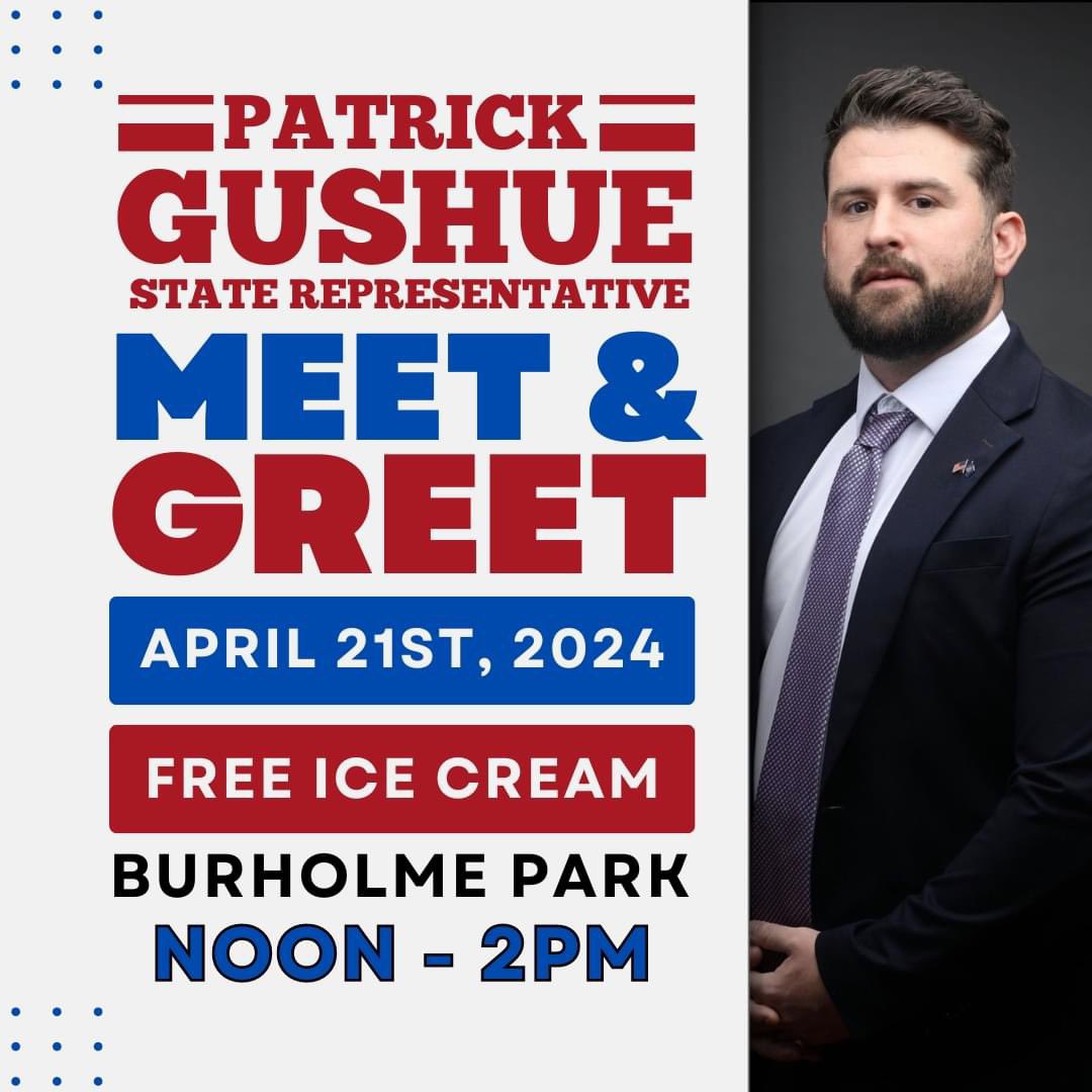 Event Reminder‼️

Please join me tomorrow, noon-2pm, at Burholme Park for a Meet & Greet event❗️

We will have FREE ICE CREAM 🍦🍨

I look forward to meeting more community members, discussing the issues in our neighborhoods, and answering all your questions!