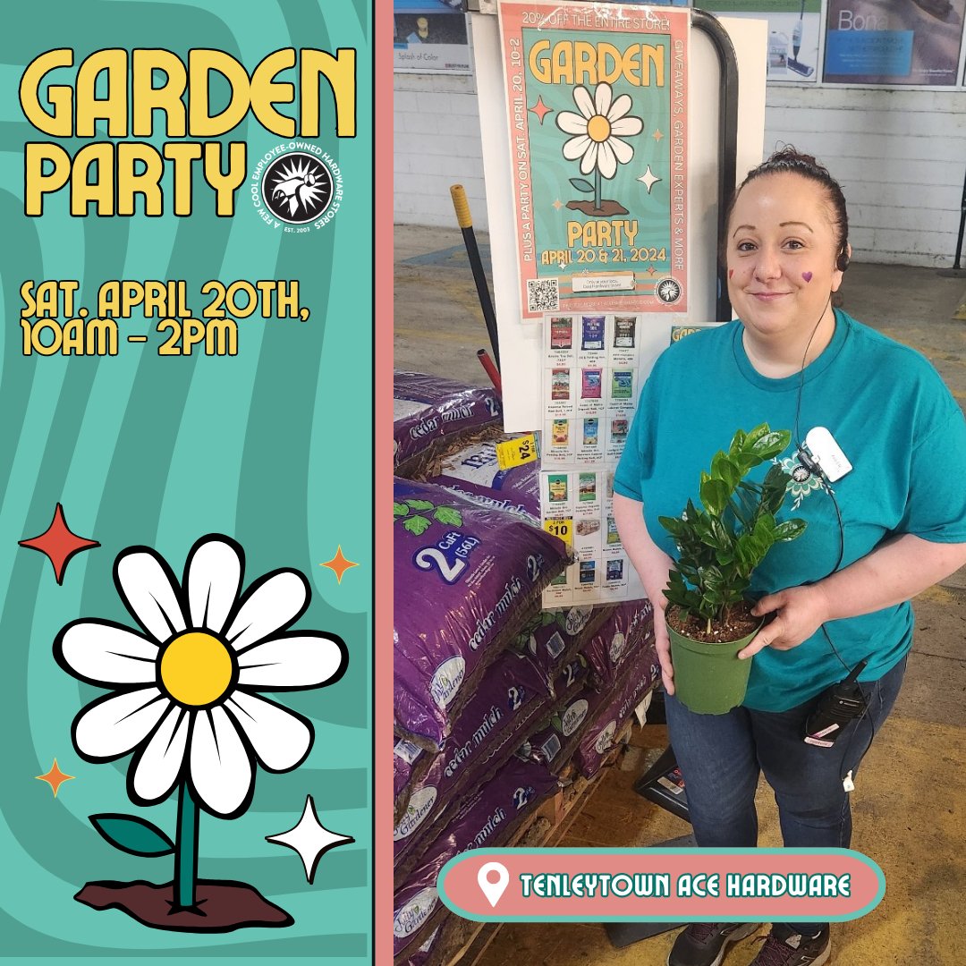 Garden Party is here 🌸 Don’t forget to visit your local Cool Hardware store for demos, raffle prizes, expert advice, and 20% off most of our stores! Check out some of our locations having a blast already 🥳🪴 Join in on the festivities now until 2pm!
.
.
.
#gardenparty...