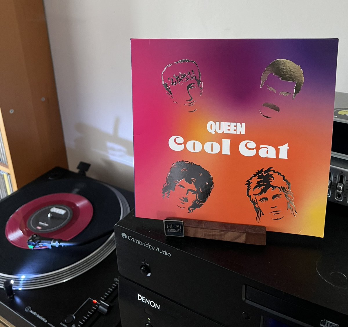 Now listening to @QueenWillRock #coolcat @RSDUK @OIQFC