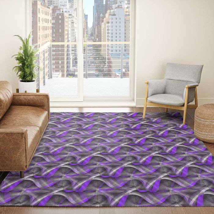 Eighties Lilac Blue On Grey Abstract Curve Repeat Pattern #Rug #taiche #society6 #rugs #homedecor #interiordesign #carpet #rug #carpets #interior #interiordecor #ruglove #rugdesign #luxuryrugs #homedecoration #interiorstyling #luxury #rugshop  #flooring society6.com/product/eighti…