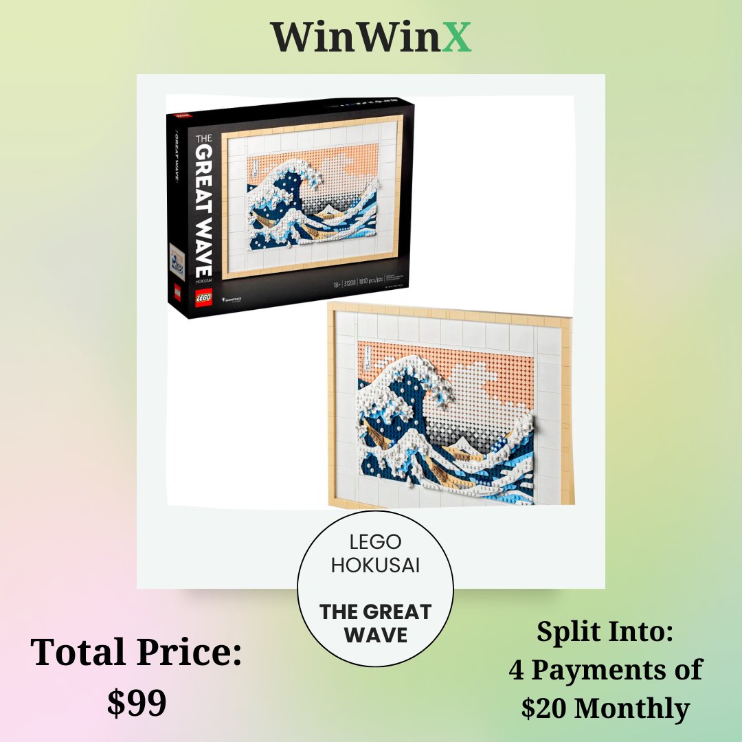 Make an #Offer on this #LegoSet today & #RideTheWave while you make #PaymentsOverTime to avoid #BreakingTheBank because #PersonToPerson #Payments are the way of the #Future! 🌊 

winwinx.com/products/view/…