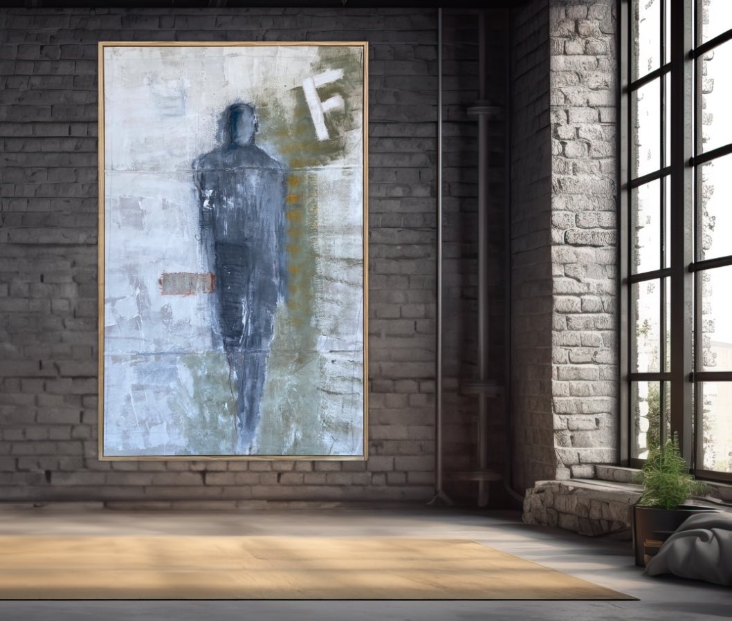 Find The Soul Painting 82' x 52' by Kris Gebhardt ($16,000) - #art #contemporaryart #artist #officedecor #luxuryhome #investment #angelagebhardt #artbaselmiami #interiordesign #contemporaryartist #sothebys #loft #artcollection #contemporarypainting #christies #housedecor