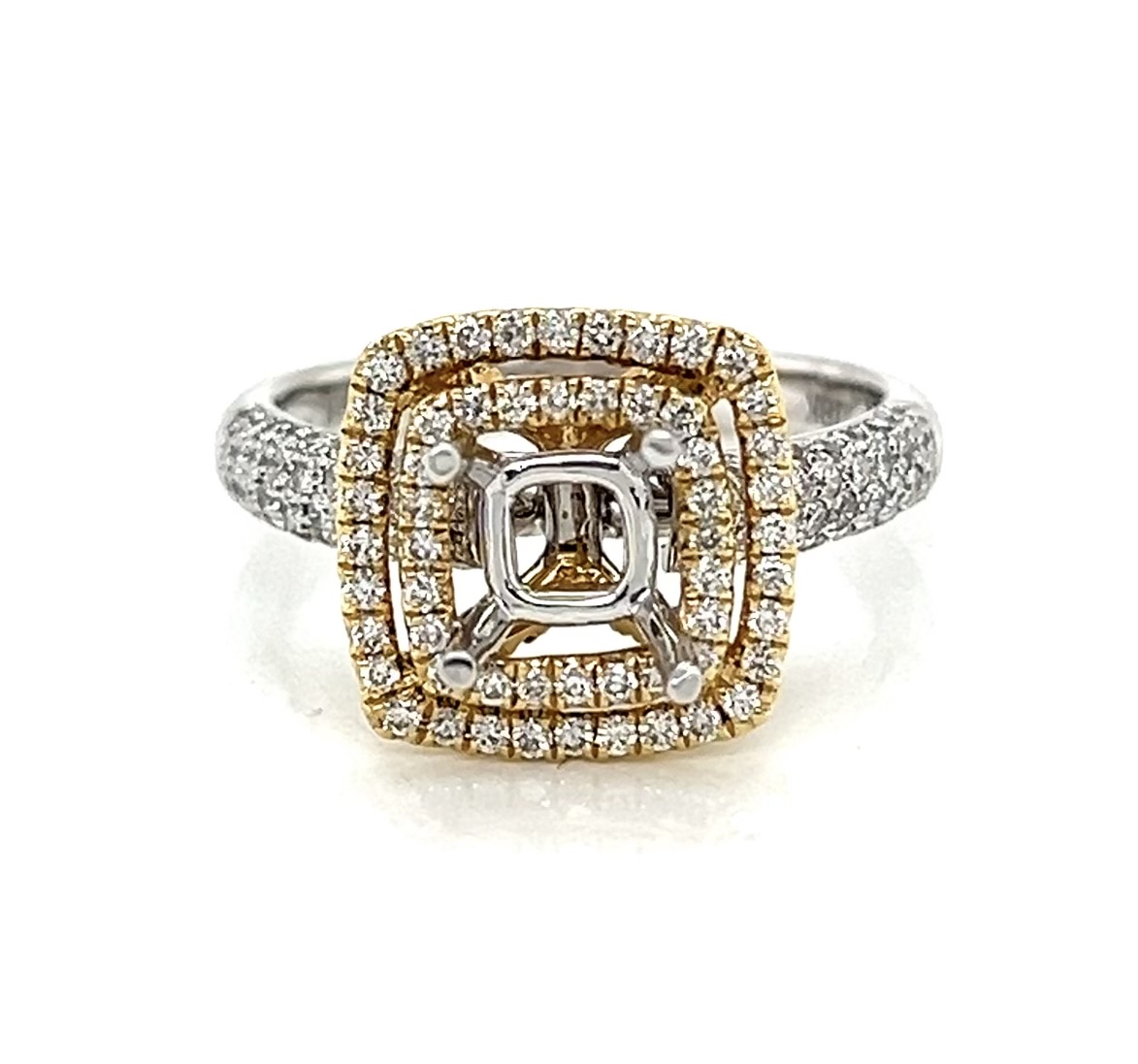 A gorgeous combination of white and yellow gold, this stunner is sure to grab her attention! 😍

(Center stone not included)

140-03102

#itsaraywardring #diamonds #loveishere #bridalmonth #ring #preferredjeweler #thinkrayward #ardmoreok #shoplocal