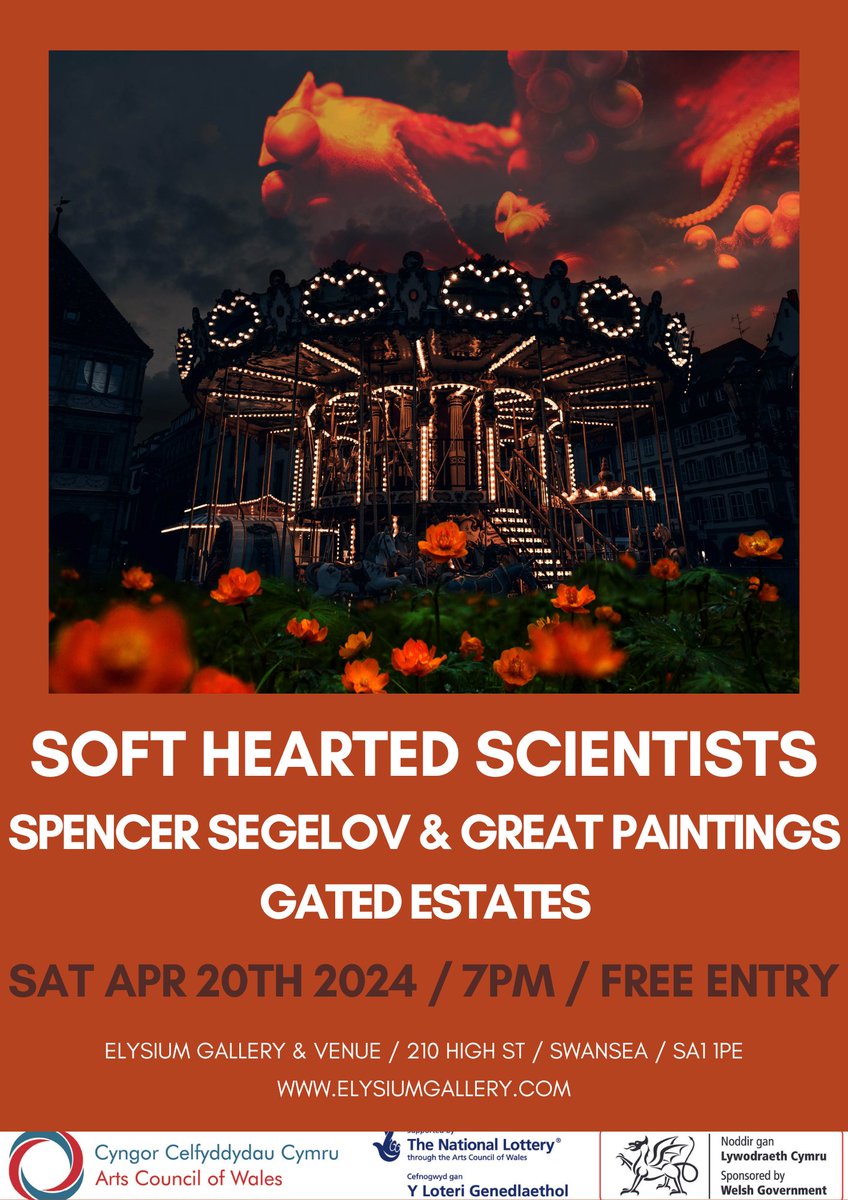 Tonight we've a real treat with @softheartedband in town! The Cardiff wizards of psychedelia boast an incredible catalogue of work & we can't wait to see what they have in store for us! Support from @SpencerSegelov & Great Paintings and @gated_estates. Music @ 8pm. Free entry.